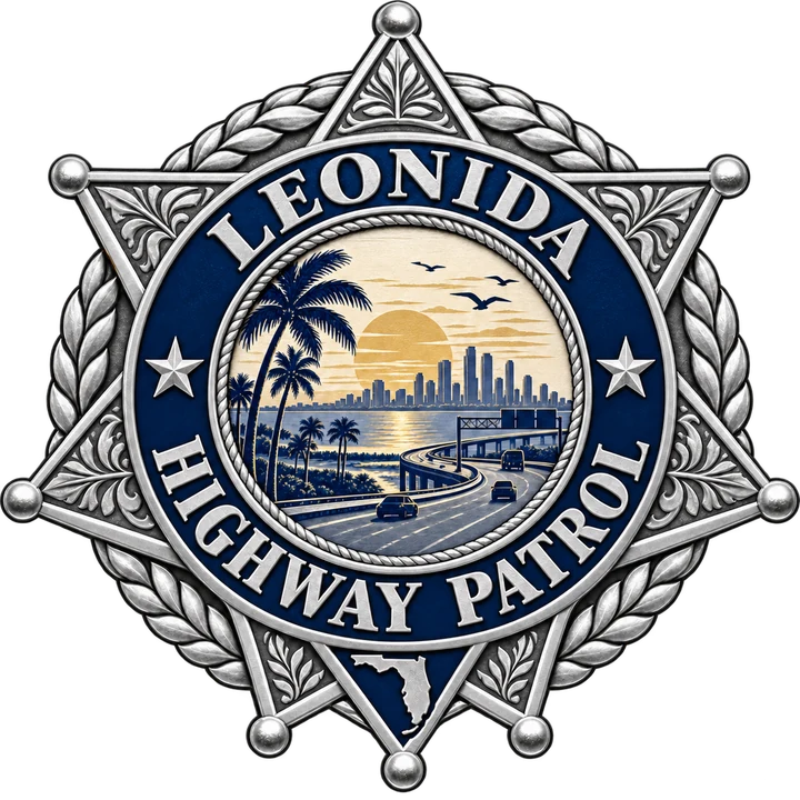 Dienstabzeichen Leonida Highway Patrol